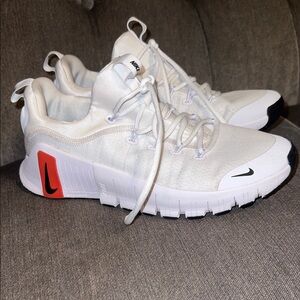 Nike Kids White and Red Sneakers